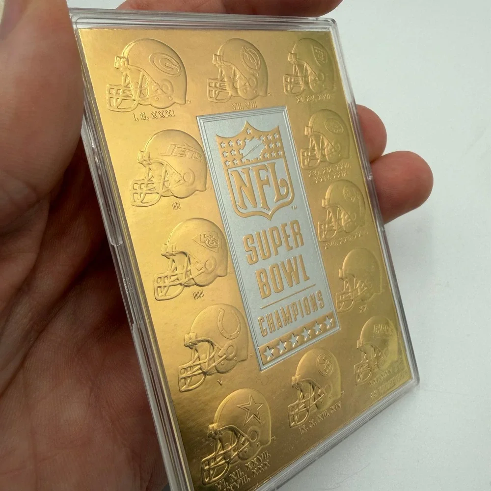 1997 NFL Super Bowl Champions 23KT Gold Card Avon Exclusive Serial Numbered COA